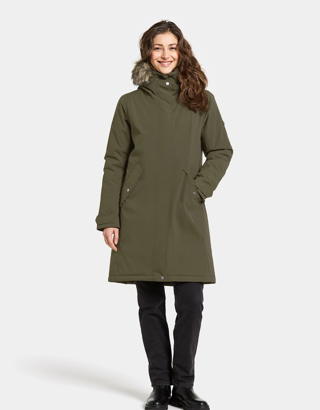 Erna Womens Parka - Deep Green 300