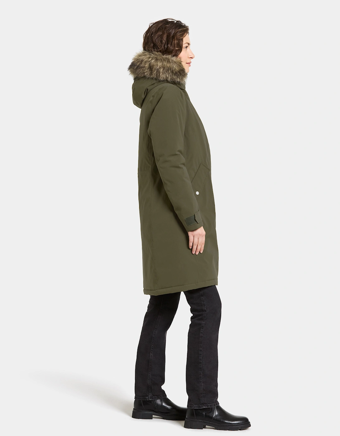 Erna Womens Parka - Deep Green 300