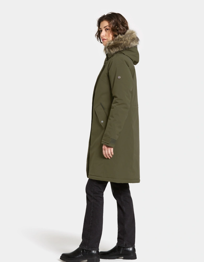 Erna Womens Parka - Deep Green 300