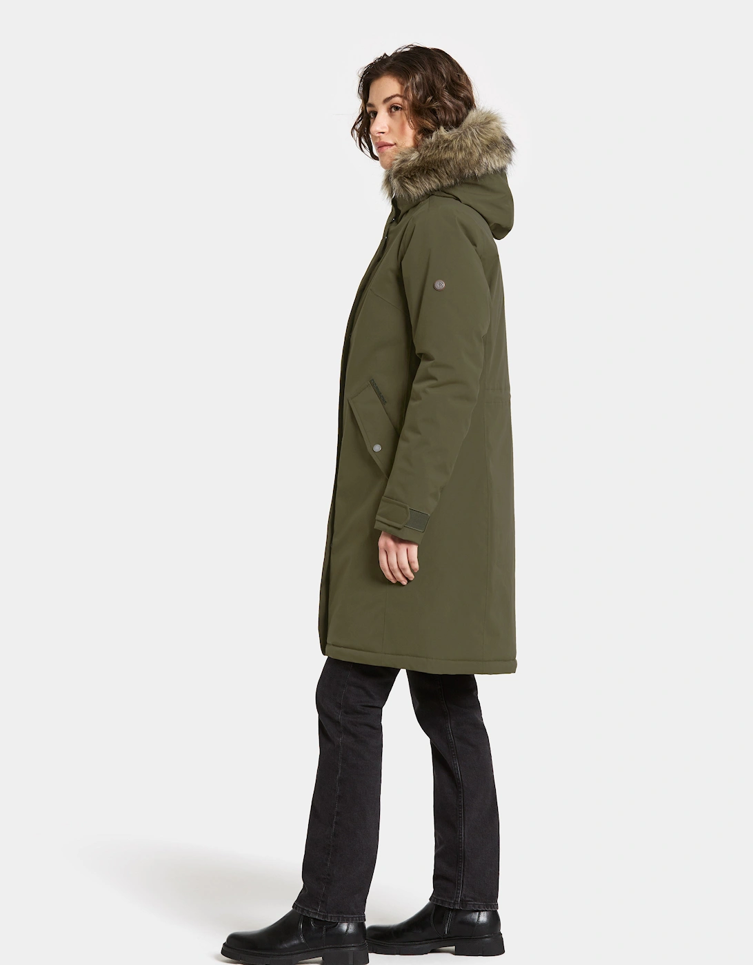 Erna Womens Parka - Deep Green 300