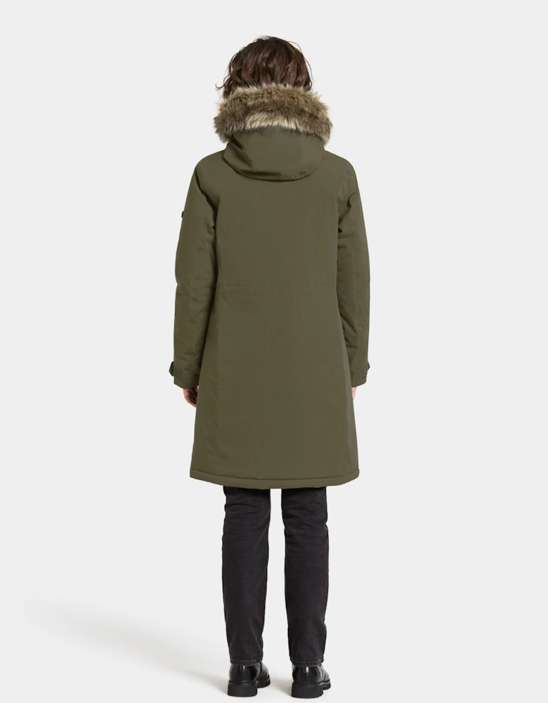 Erna Womens Parka - Deep Green 300
