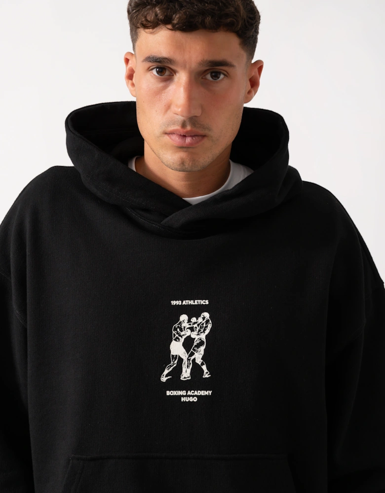 HUGO Duwrestie Mens Pullover Hoodie - Black 001