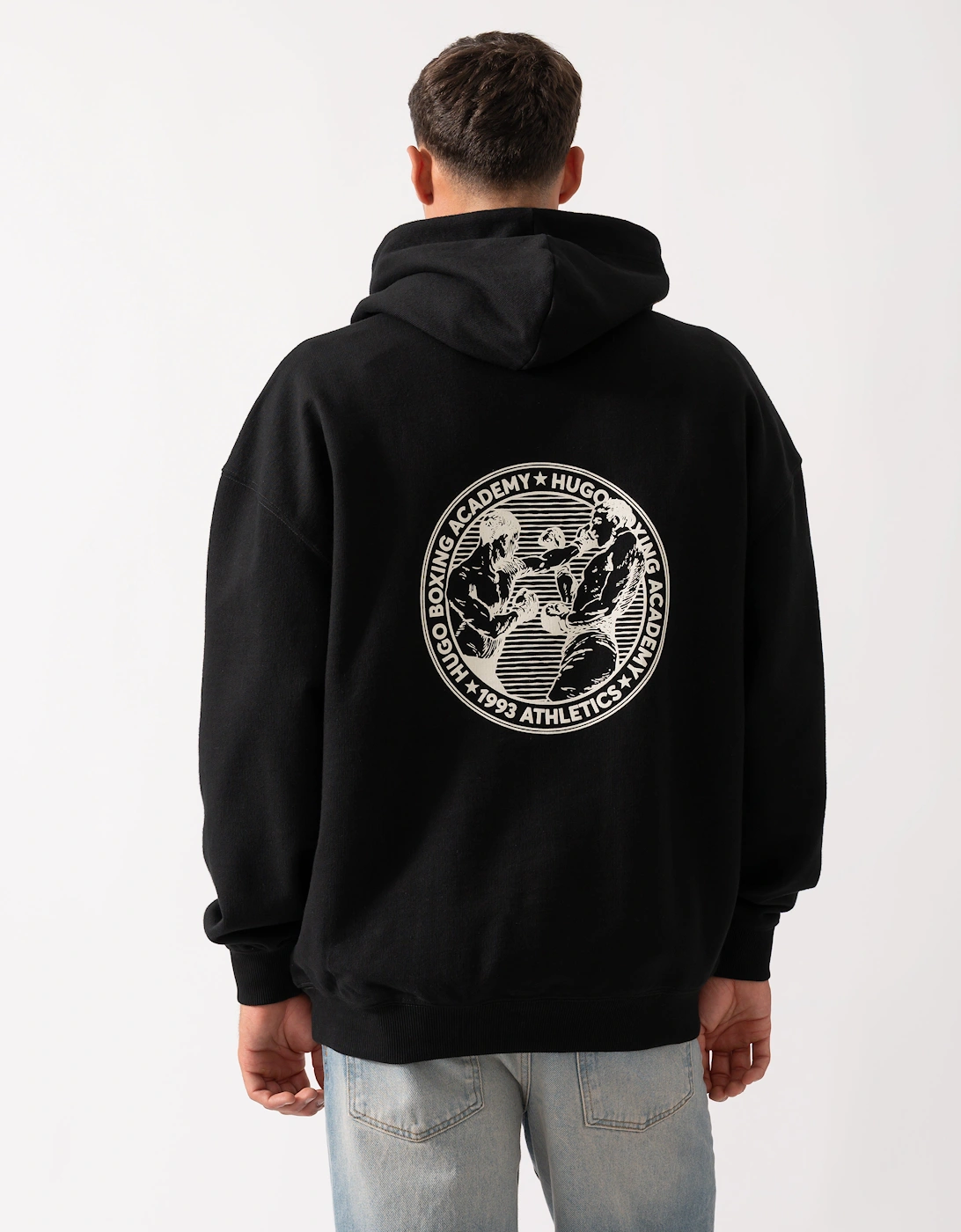 HUGO Duwrestie Mens Pullover Hoodie - Black 001