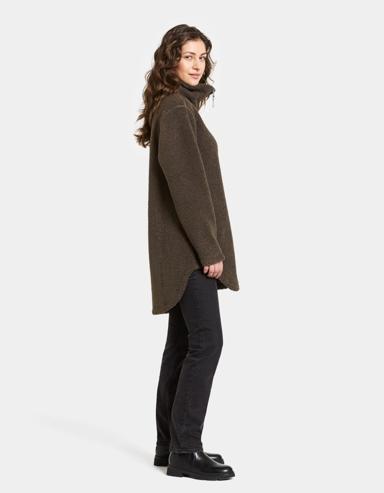 Umi 3 Womens Full Zip Fleece - Dark Mocha F11