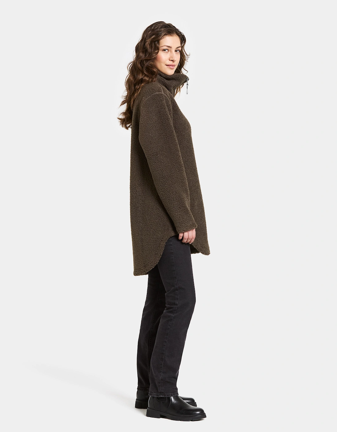 Umi 3 Womens Full Zip Fleece - Dark Mocha F11