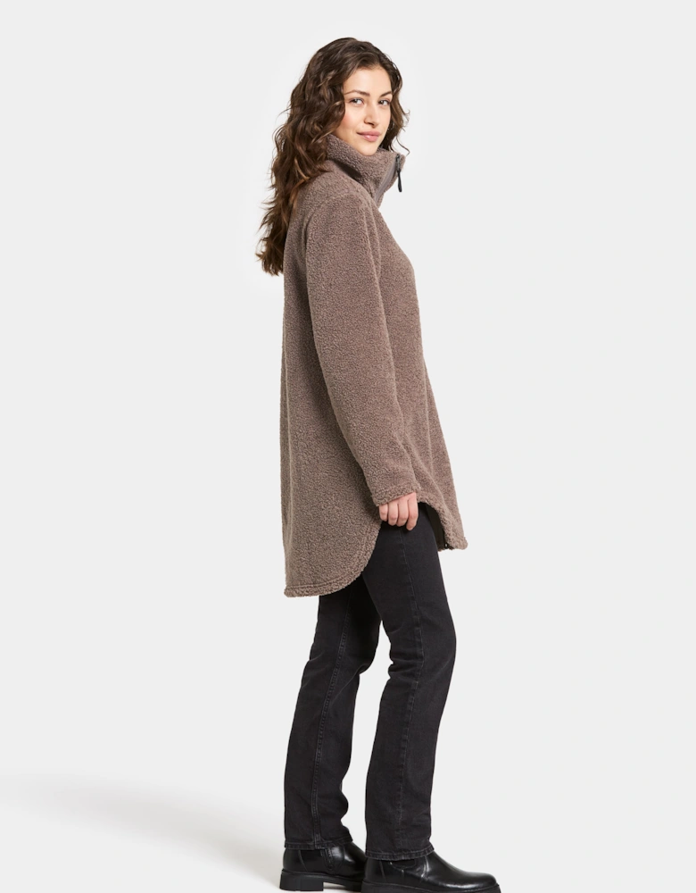 Umi 3 Womens Full Zip Fleece - Bark F03