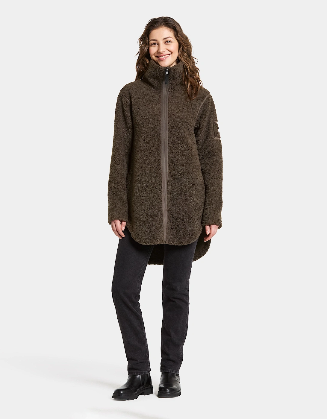 Umi 3 Womens Full Zip Fleece - Dark Mocha F11
