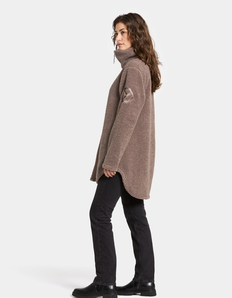 Umi 3 Womens Full Zip Fleece - Bark F03