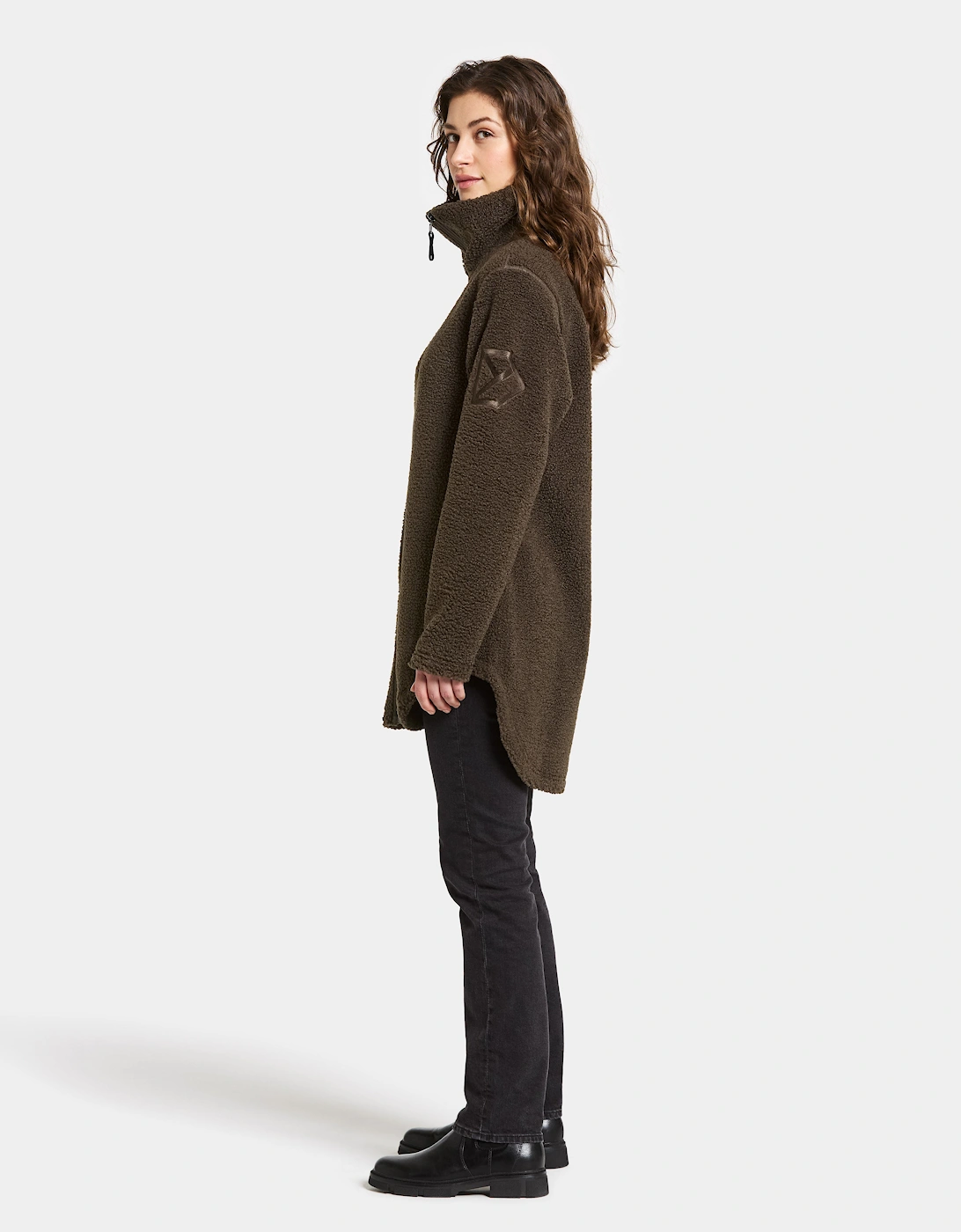 Umi 3 Womens Full Zip Fleece - Dark Mocha F11