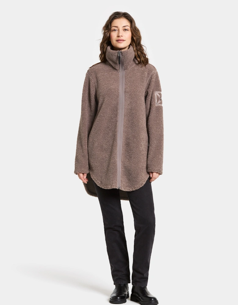 Umi 3 Womens Full Zip Fleece - Bark F03
