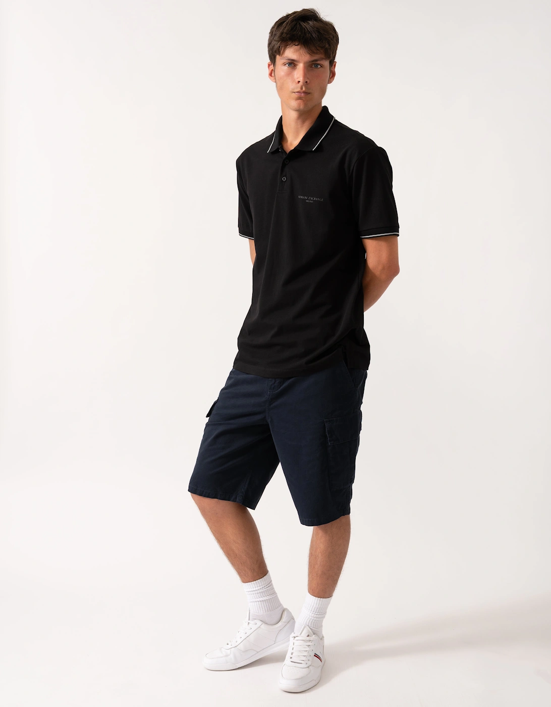 Mens Regular Fit Mercerised Cotton Polo Shirt - Black UC001