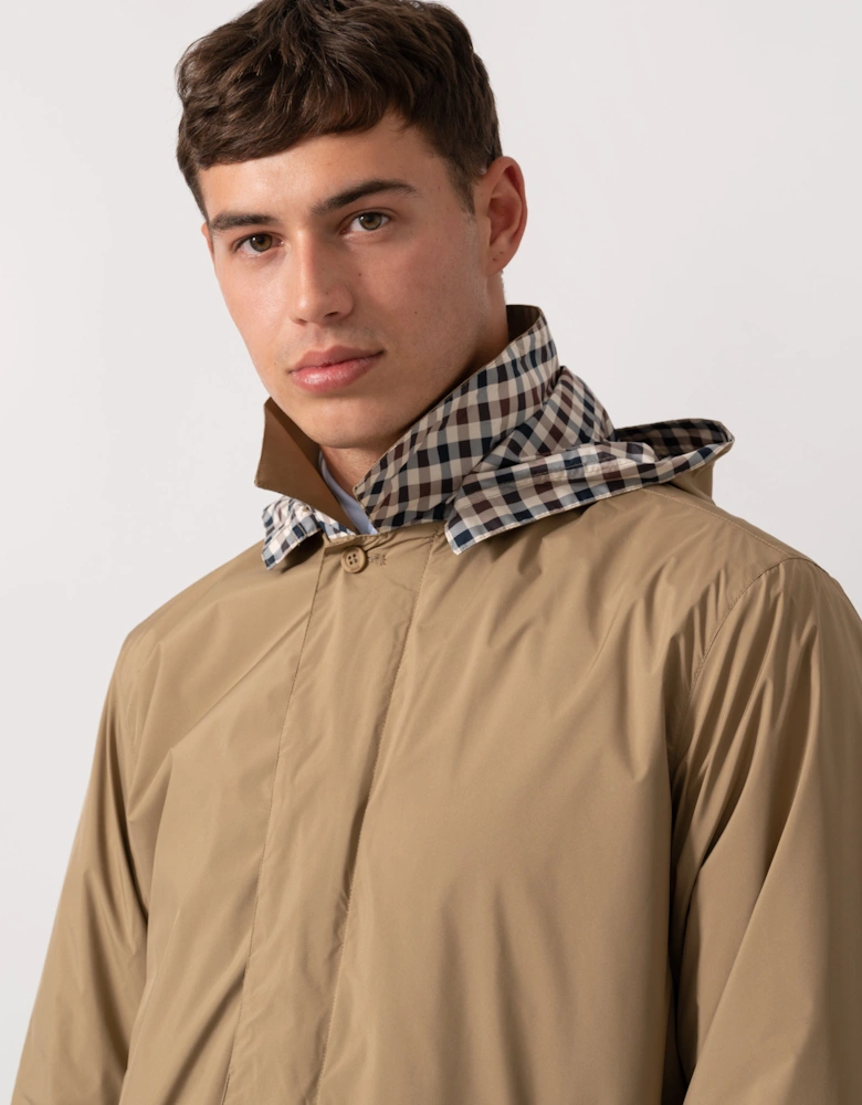 Mens Packable Trenchcoat - Khaki 38
