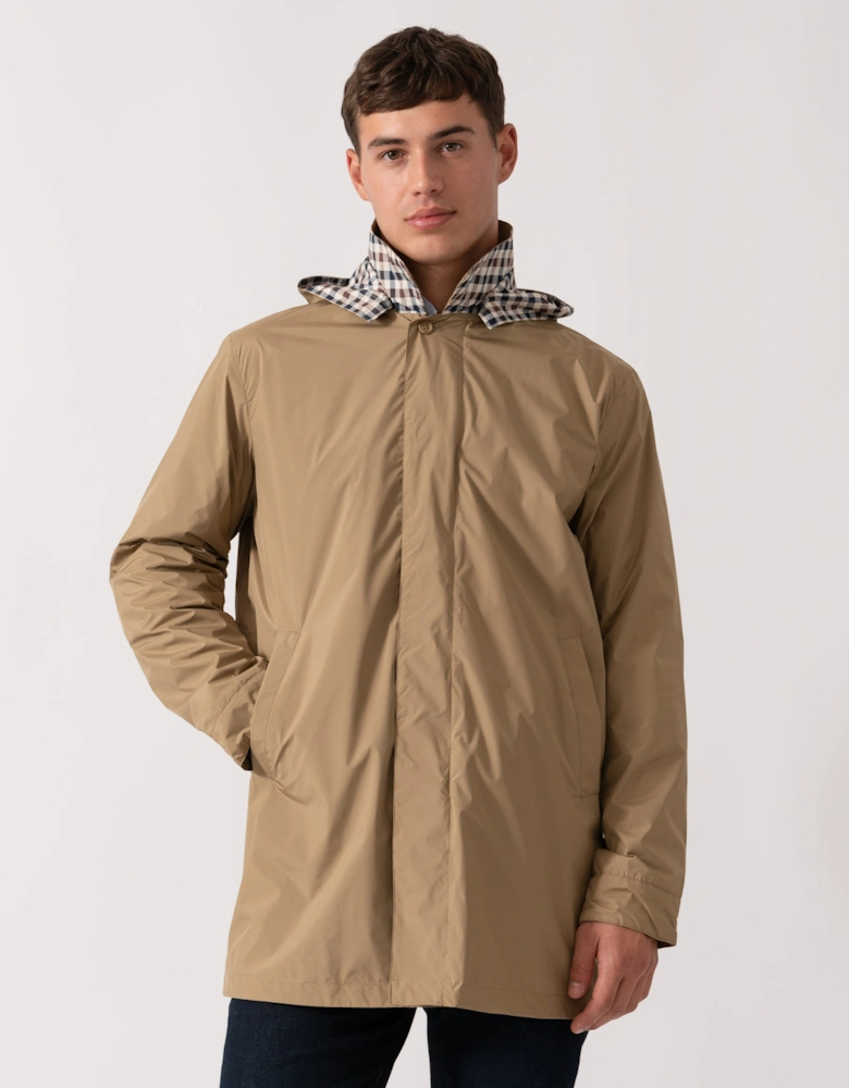 Mens Packable Trenchcoat - Khaki 38