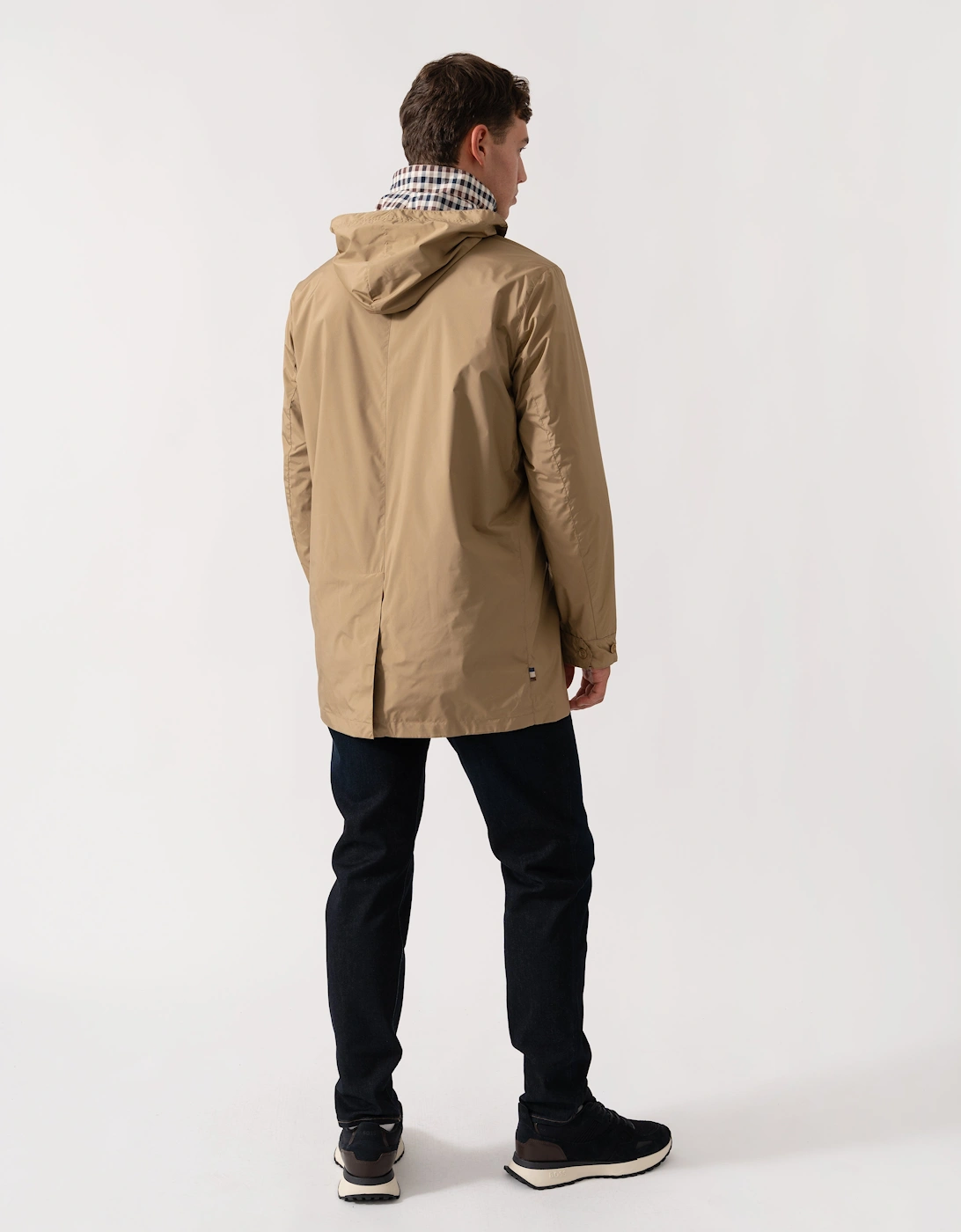 Mens Packable Trenchcoat - Khaki 38