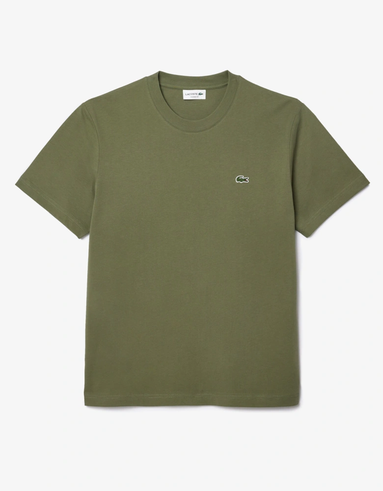 Mens Classic Fit Cotton Jersey T-Shirt - Khaki BMY