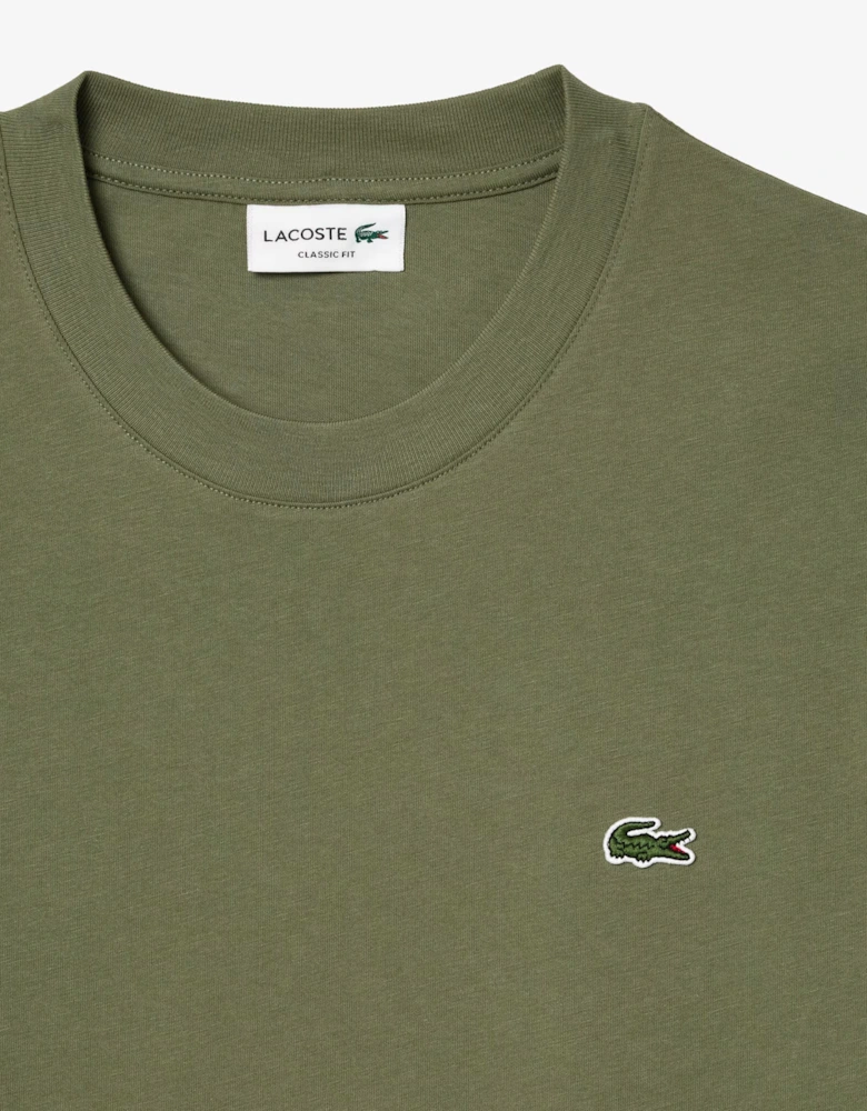 Mens Classic Fit Cotton Jersey T-Shirt - Khaki BMY