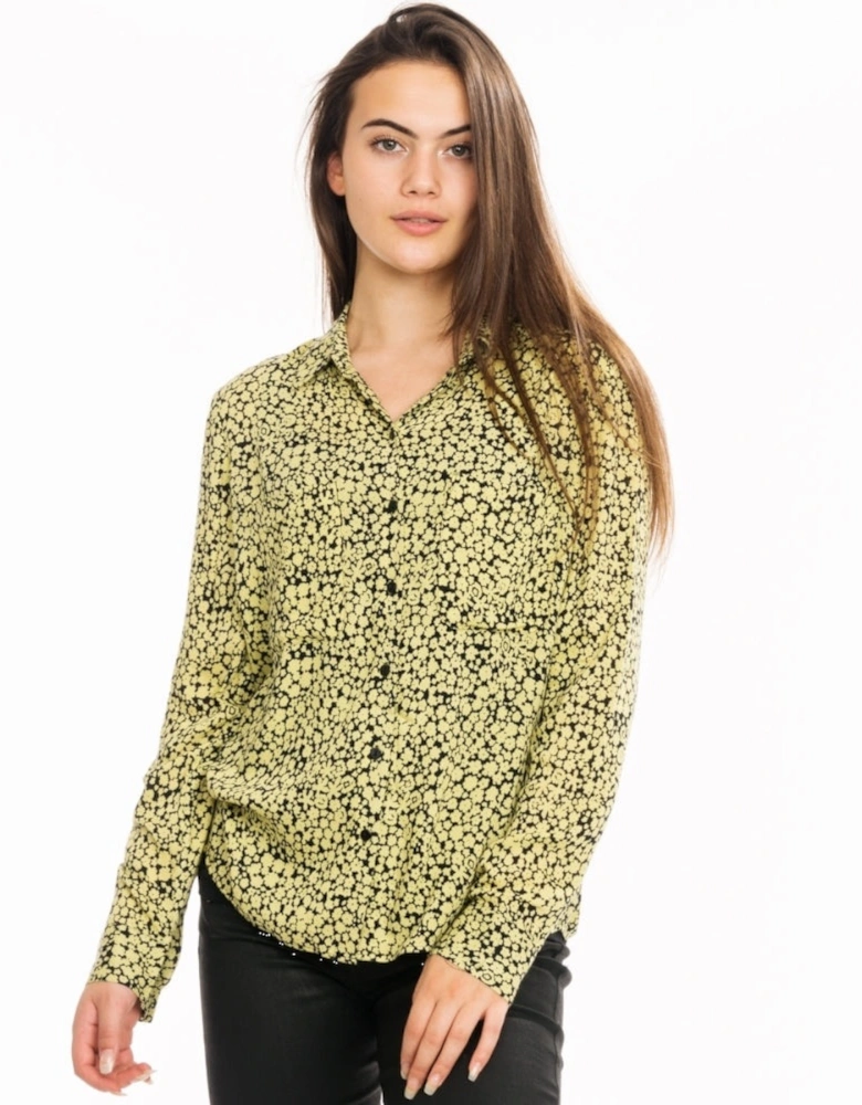 Milly Aop Womens Shirt 7201 - Yellow Buttercup