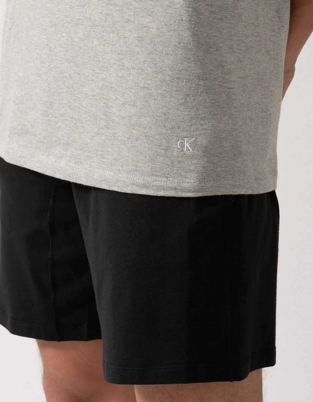 Mens 3 Pack Mens Short Sleeve T Shirts - Black/Grey Heather/White