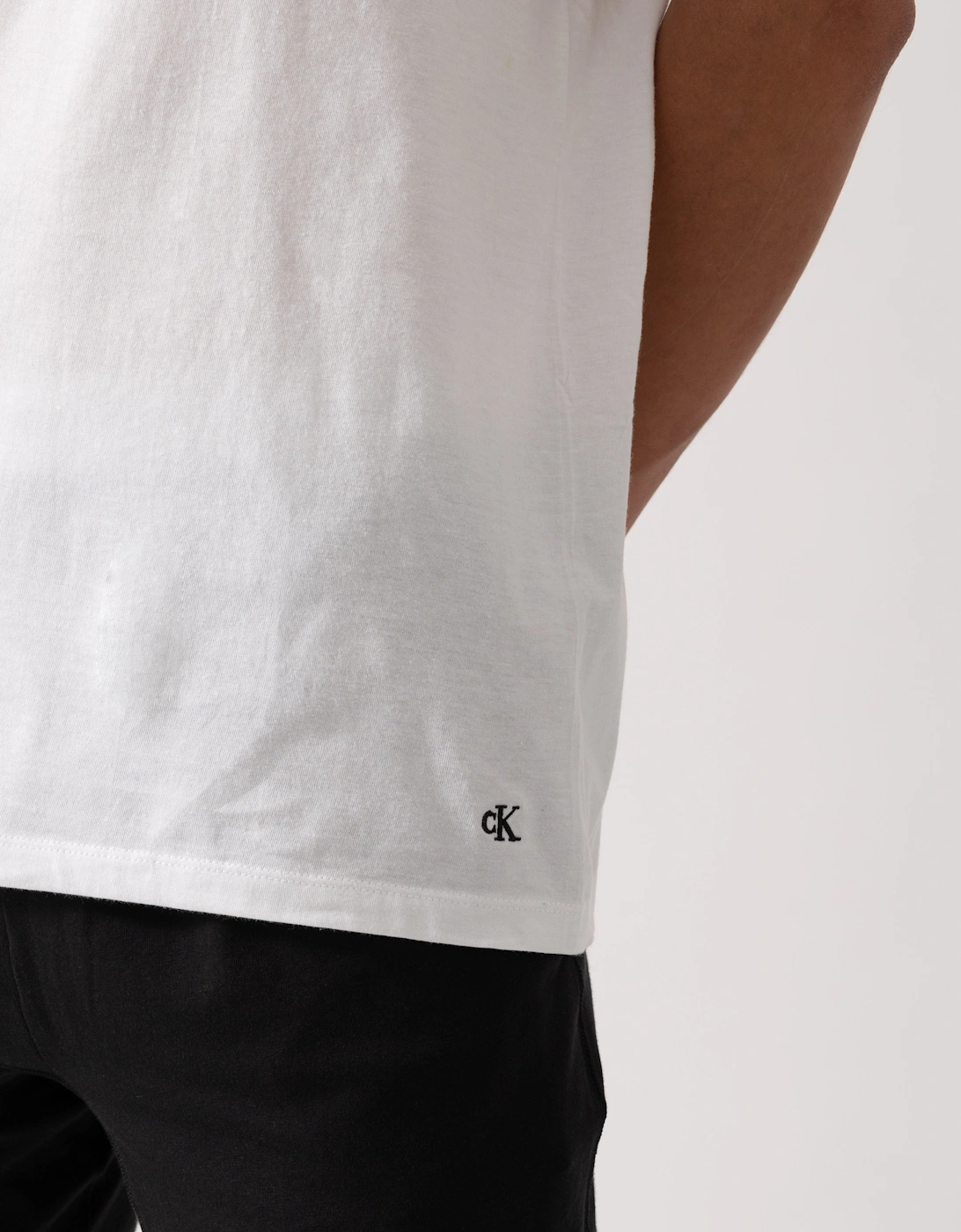 Mens 3 Pack Mens Short Sleeve T Shirts - White/White/White