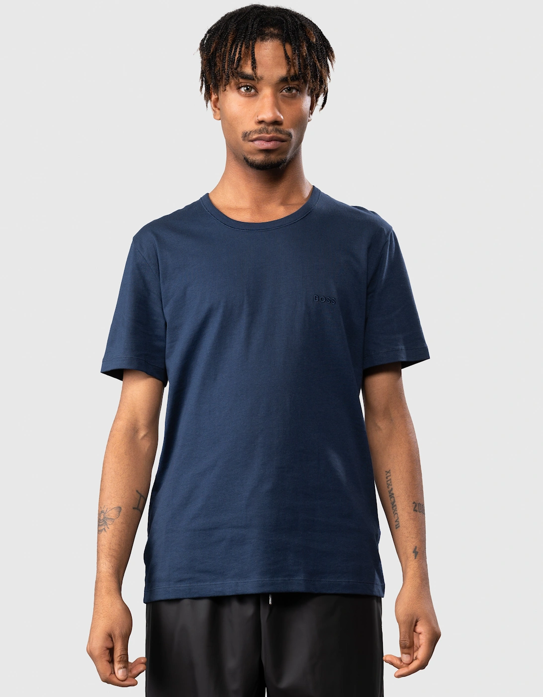BOSS Orange 3 Pack Classic Regular Fit Crew Neck Mens T-Shirts NOS - Blue/Grey/Navy 497