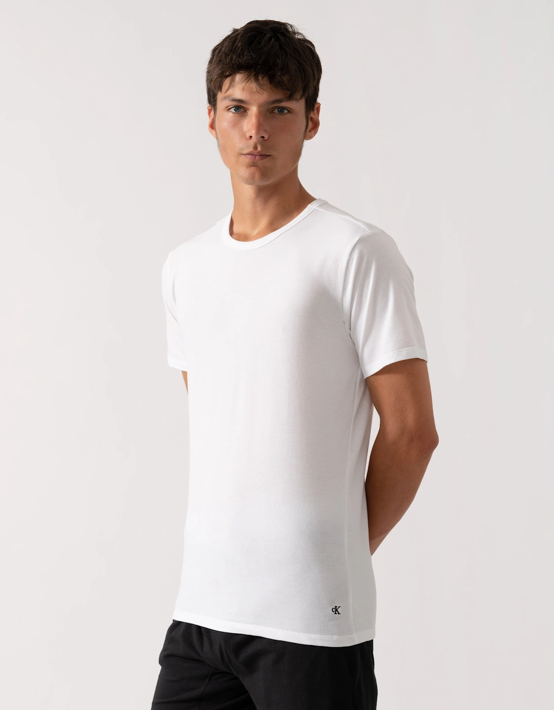 Short Sleeve 3 Pack Mens T Shirts - Black/Grey Heather/White