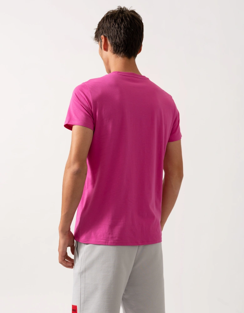 Mens Crew Neck Pima Cotton Jersey T-Shirt - Malva I1L