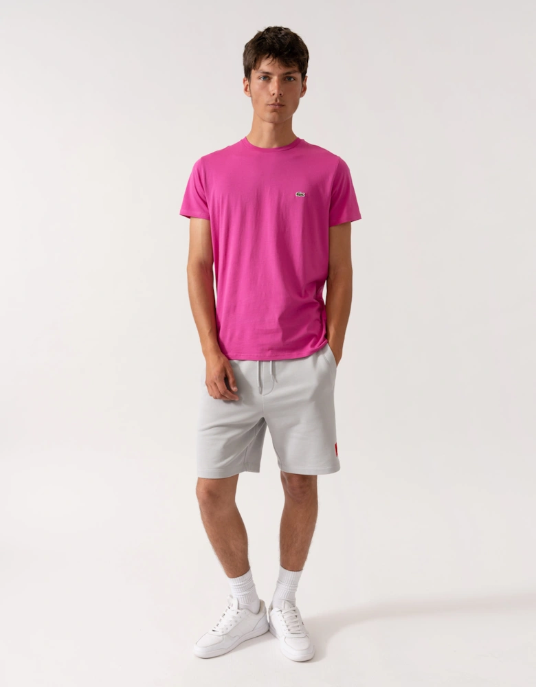 Mens Crew Neck Pima Cotton Jersey T-Shirt - Malva I1L
