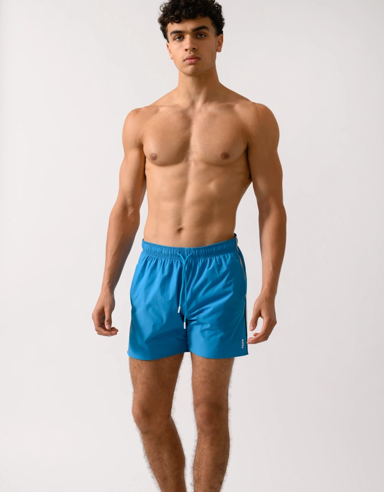 BOSS Orange Iconic Mens Swim Shorts - Turquoise/Aqua 443
