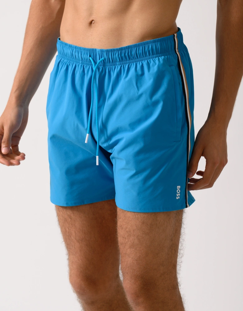 BOSS Orange Iconic Mens Swim Shorts - Turquoise/Aqua 443