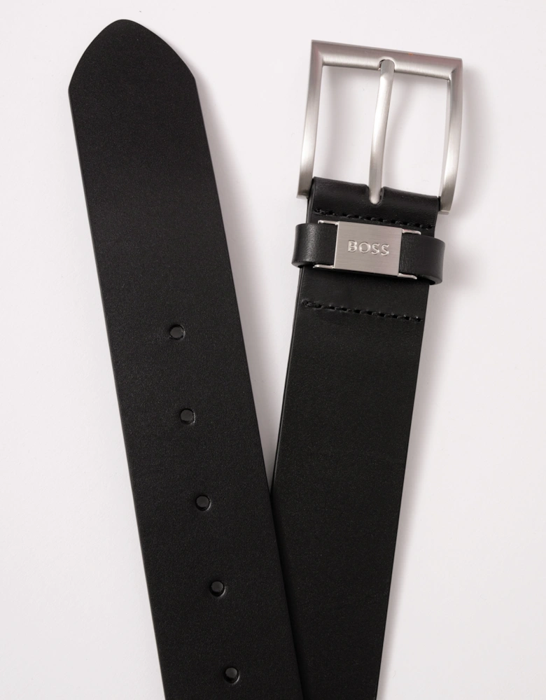 BOSS Orange Connio Mens Leather Belt NOS - Black 001