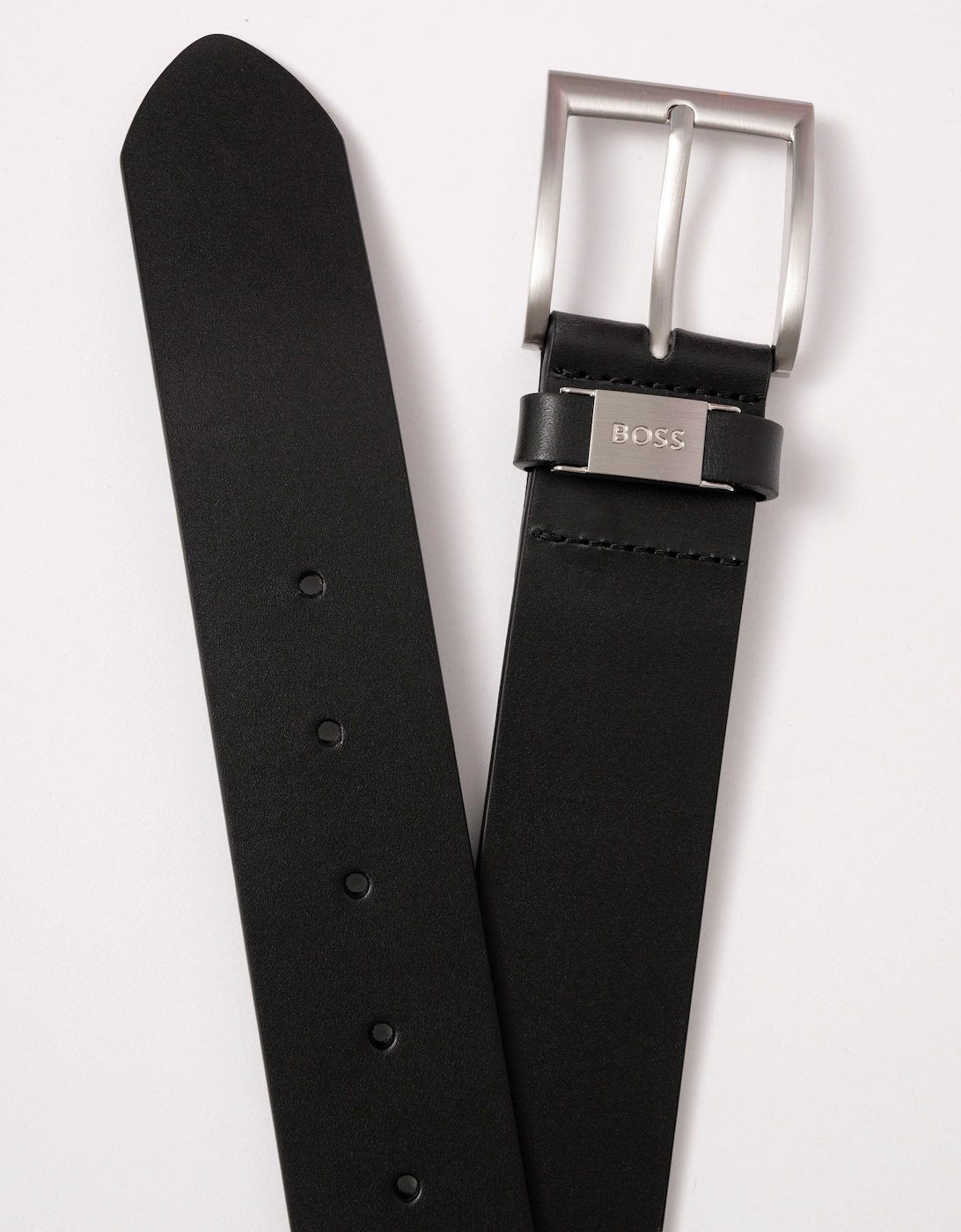 BOSS Orange Connio Mens Leather Belt NOS - Black 001