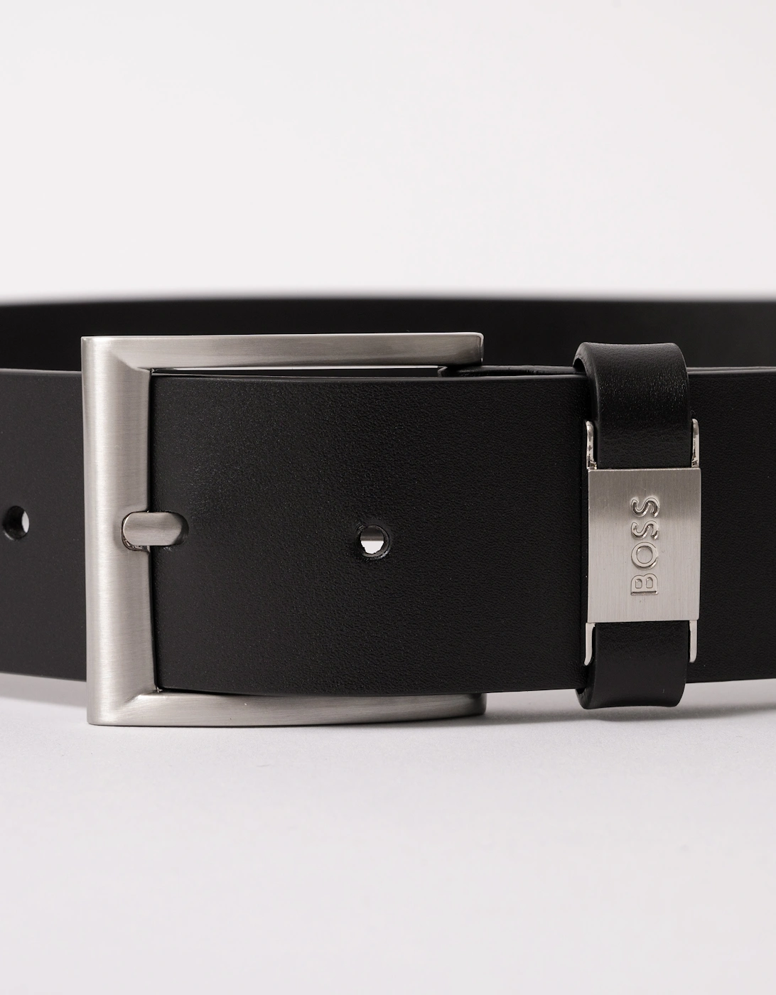 BOSS Orange Connio Mens Leather Belt NOS - Black 001
