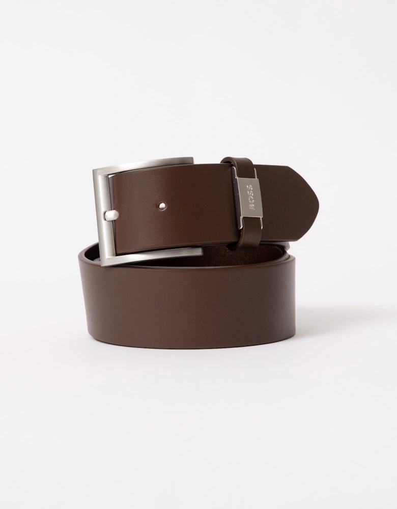 BOSS Orange Connio Mens Leather Belt NOS - Dark Brown 202