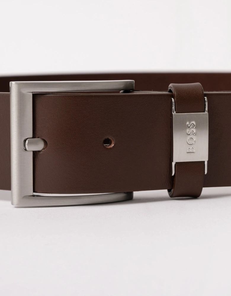 BOSS Orange Connio Mens Leather Belt NOS - Dark Brown 202