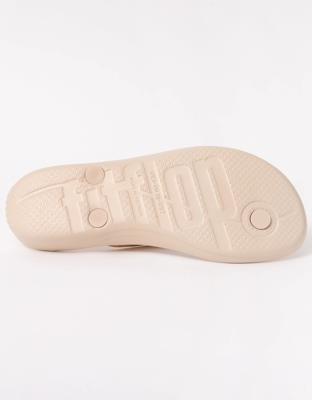 IQushion Sparkle Womens Flip-Flop - Stone Beige A20