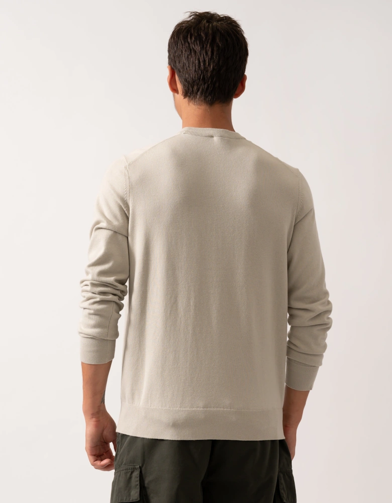 BOSS Orange Kanovano Mens Crew Neck Jumper - Light Beige 271