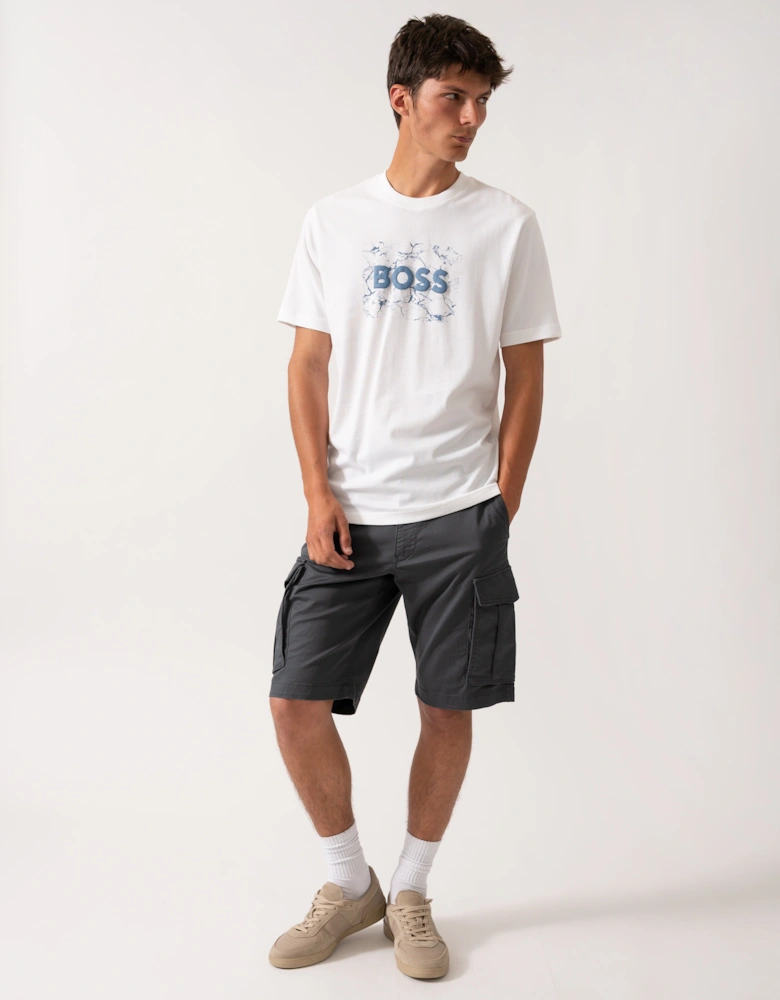 BOSS Orange Logospace Mens T-Shirt - White 100