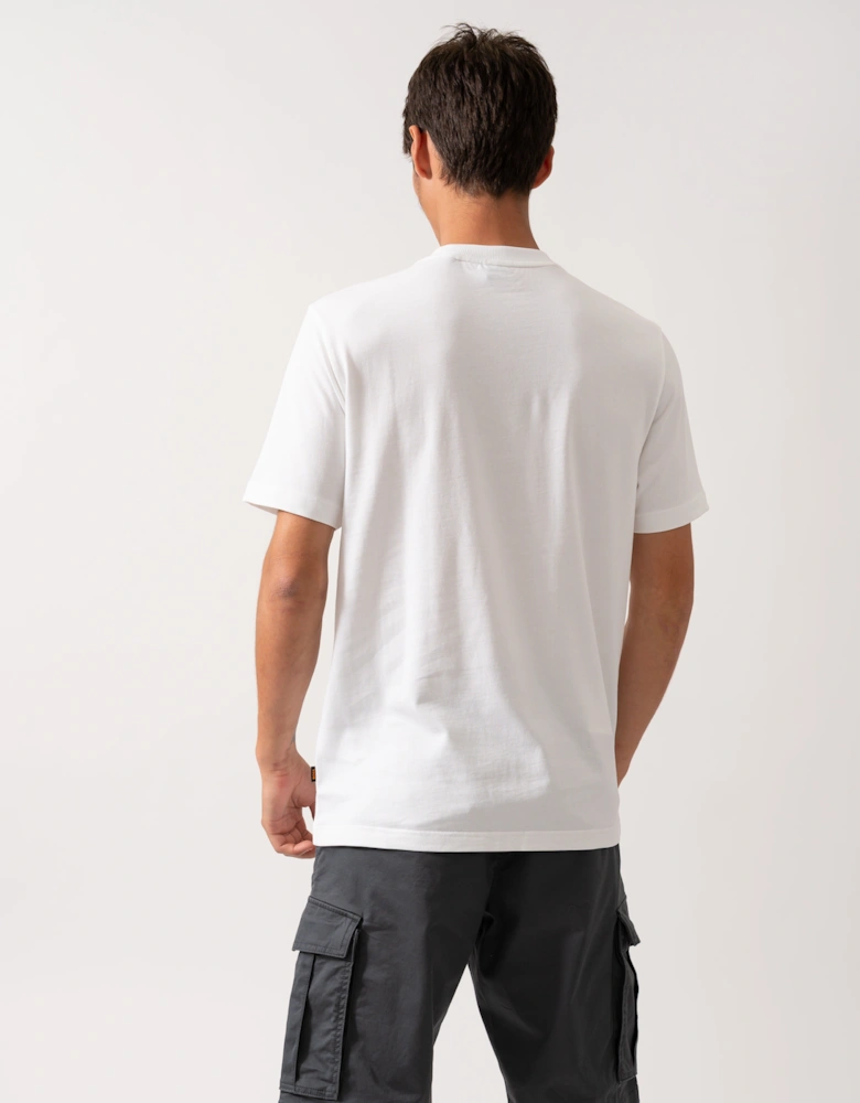 BOSS Orange Logospace Mens T-Shirt - White 100