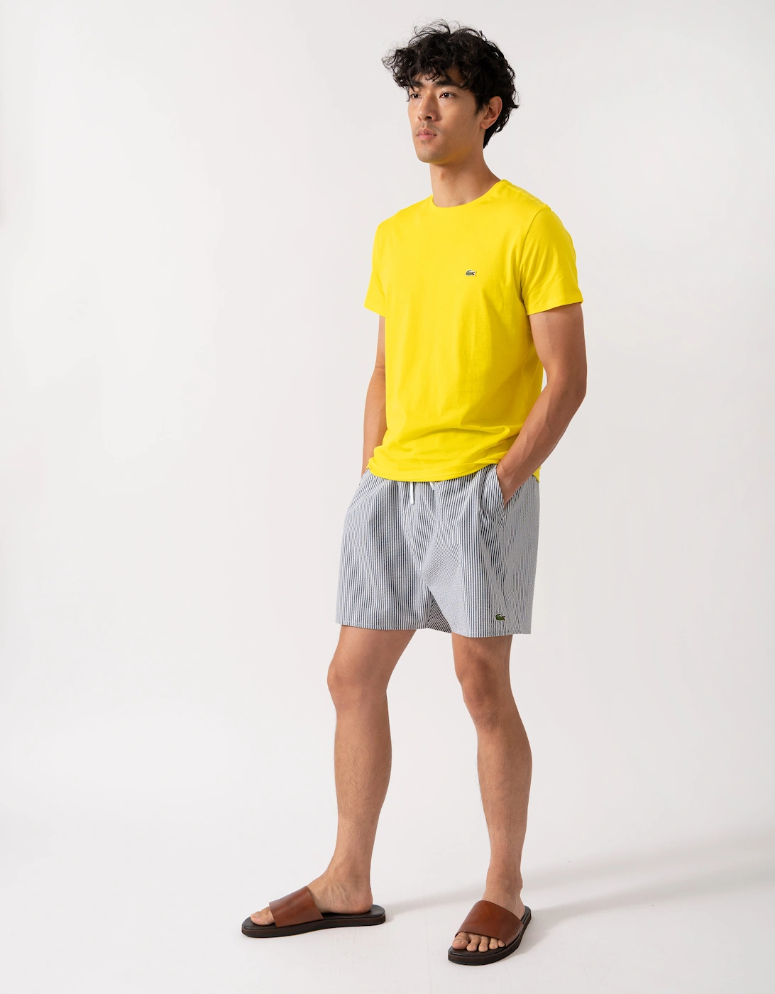 Mens Swimming Shorts - White/Falcon HXI