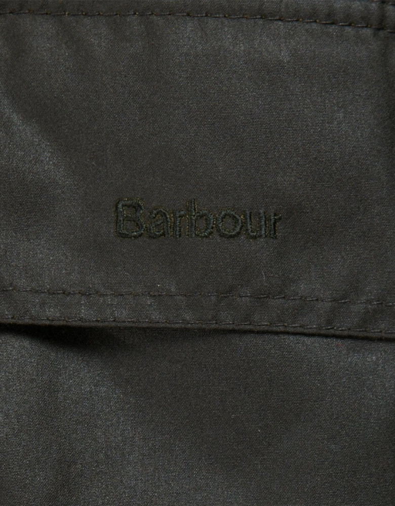 Long Cannich Womens Wax Jacket - Olive/Classic