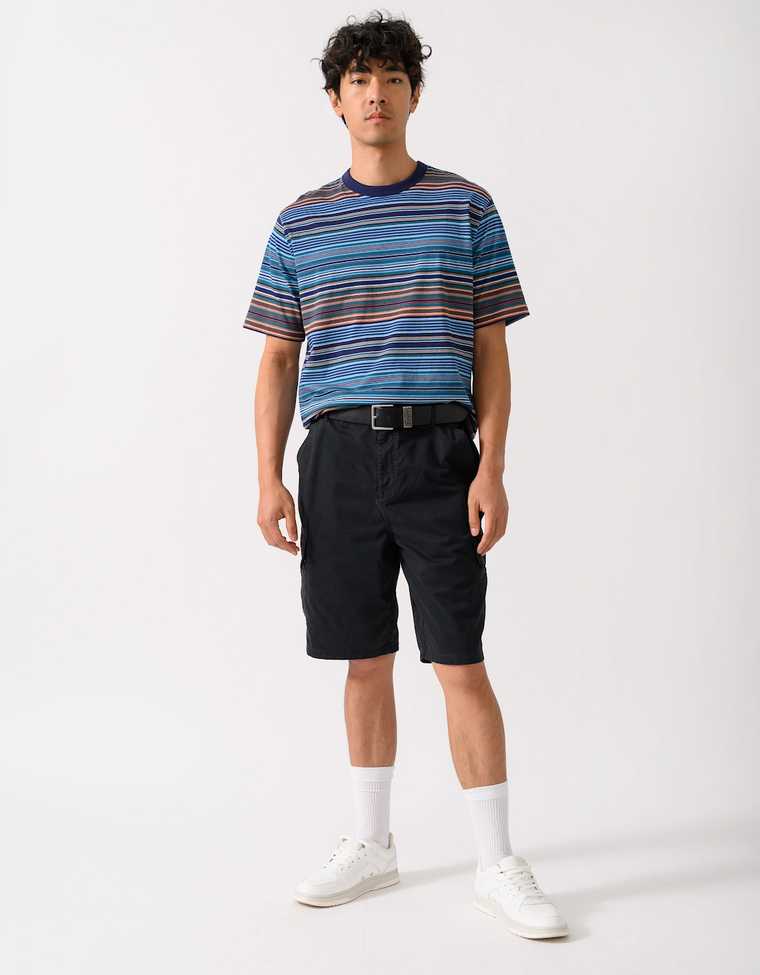 Lyle & Scott Mens Cargo Shorts - Z865 Jet Black