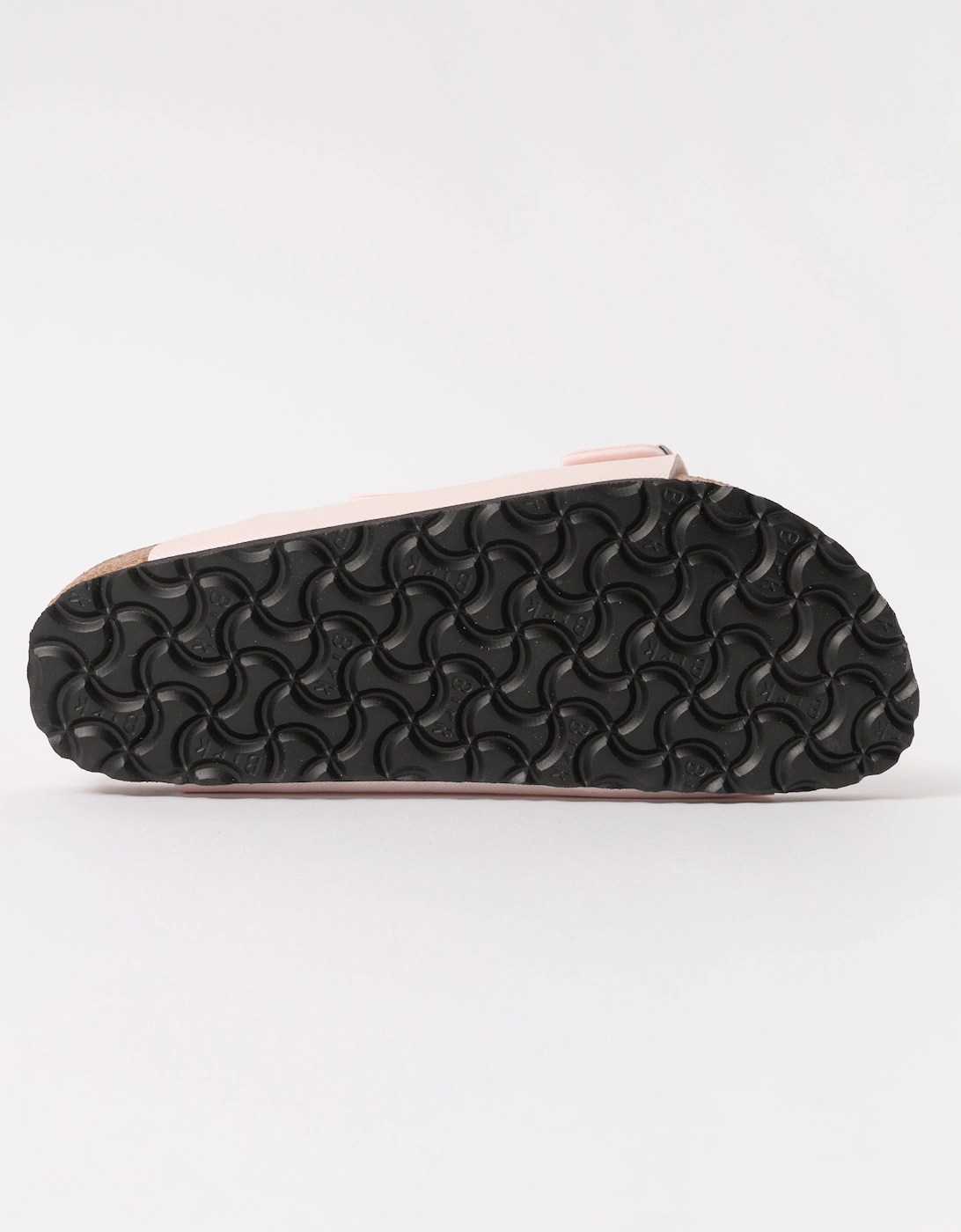 Embossed Birko-Flor Womens Sandals - Saffiano Iridescent Light Rose