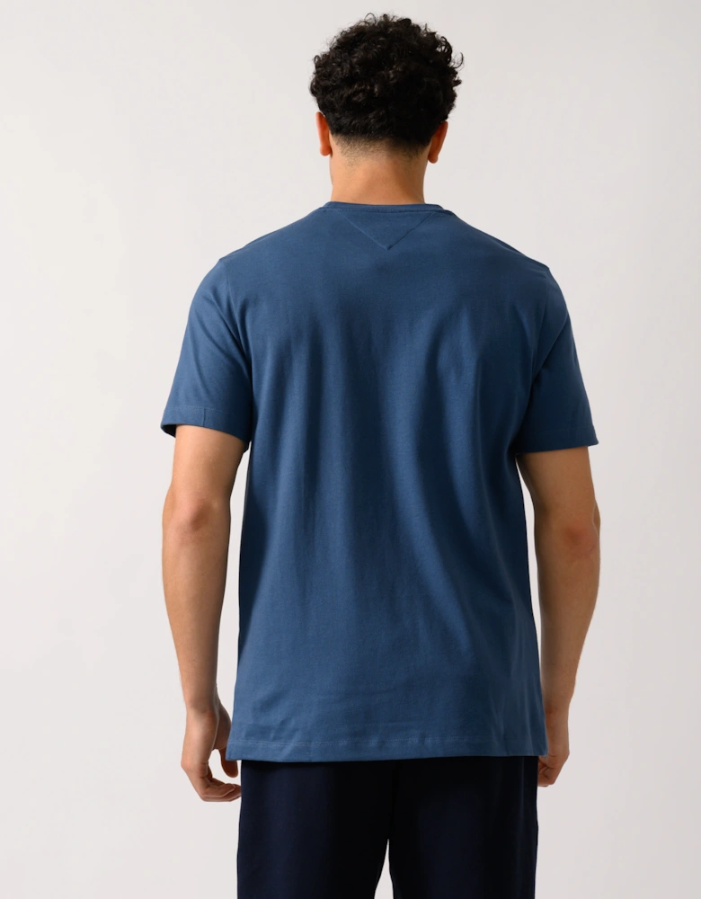 Essential Seasonal Regular Fit Solid Mens T-Shirt - Aegean Sea