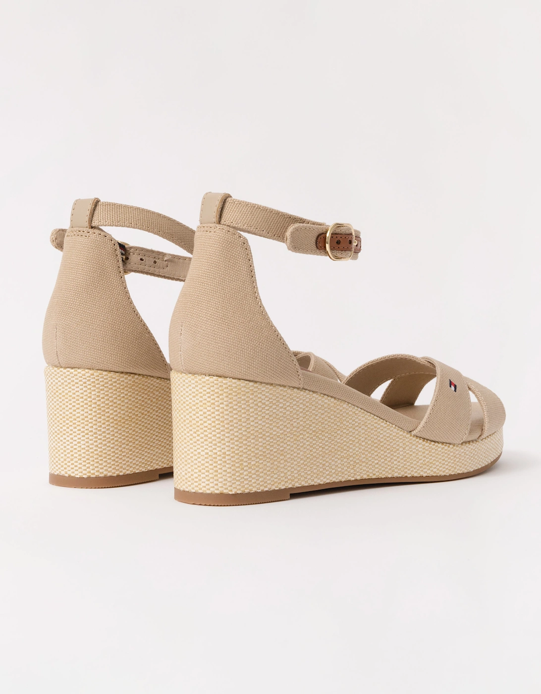Criss-Cross Womens Wedge Espadrille - Horseradish