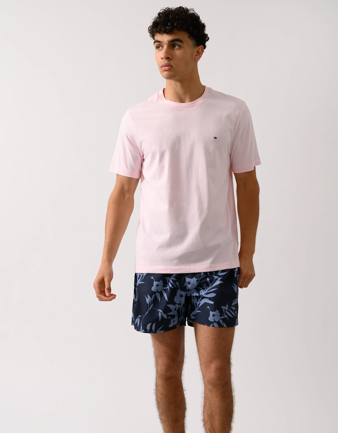 Essential Seasonal Regular Fit Solid Mens T-Shirt - Pink Lily