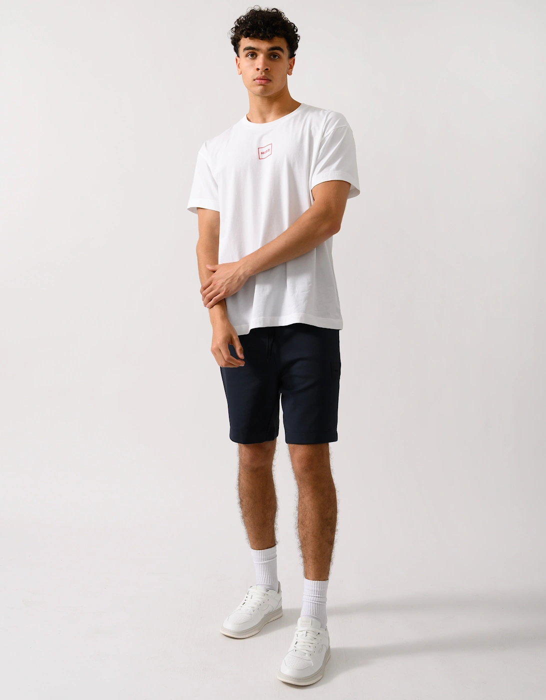 HUGO Laze Mens Loungewear T-Shirt - Natural 101