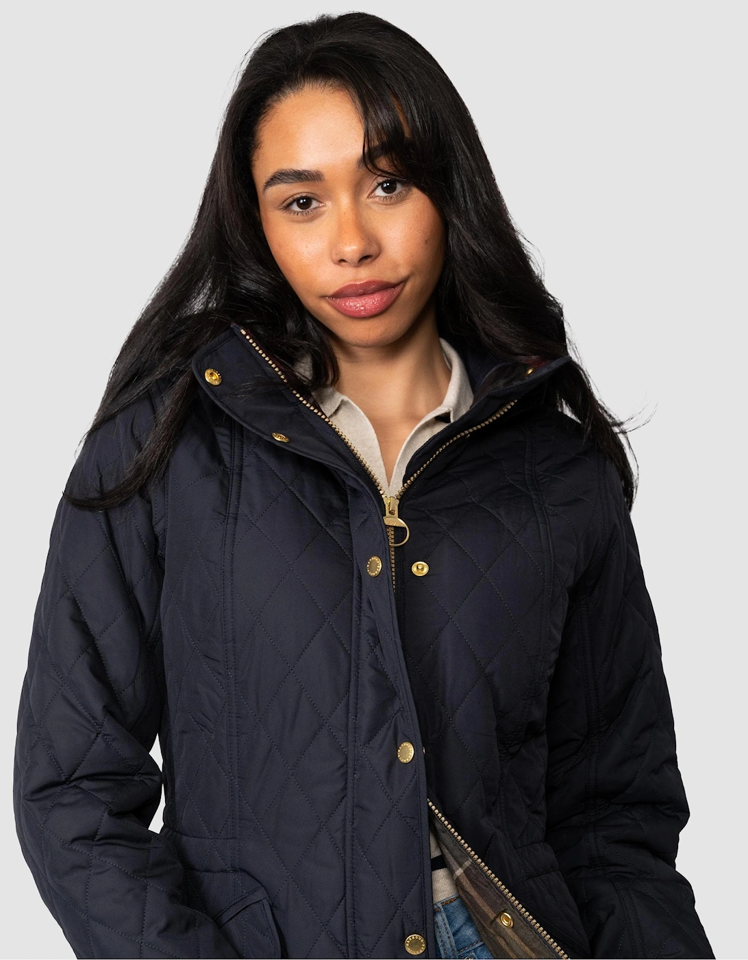 Millfire Quilted Womens Jacket - Navy/Classic