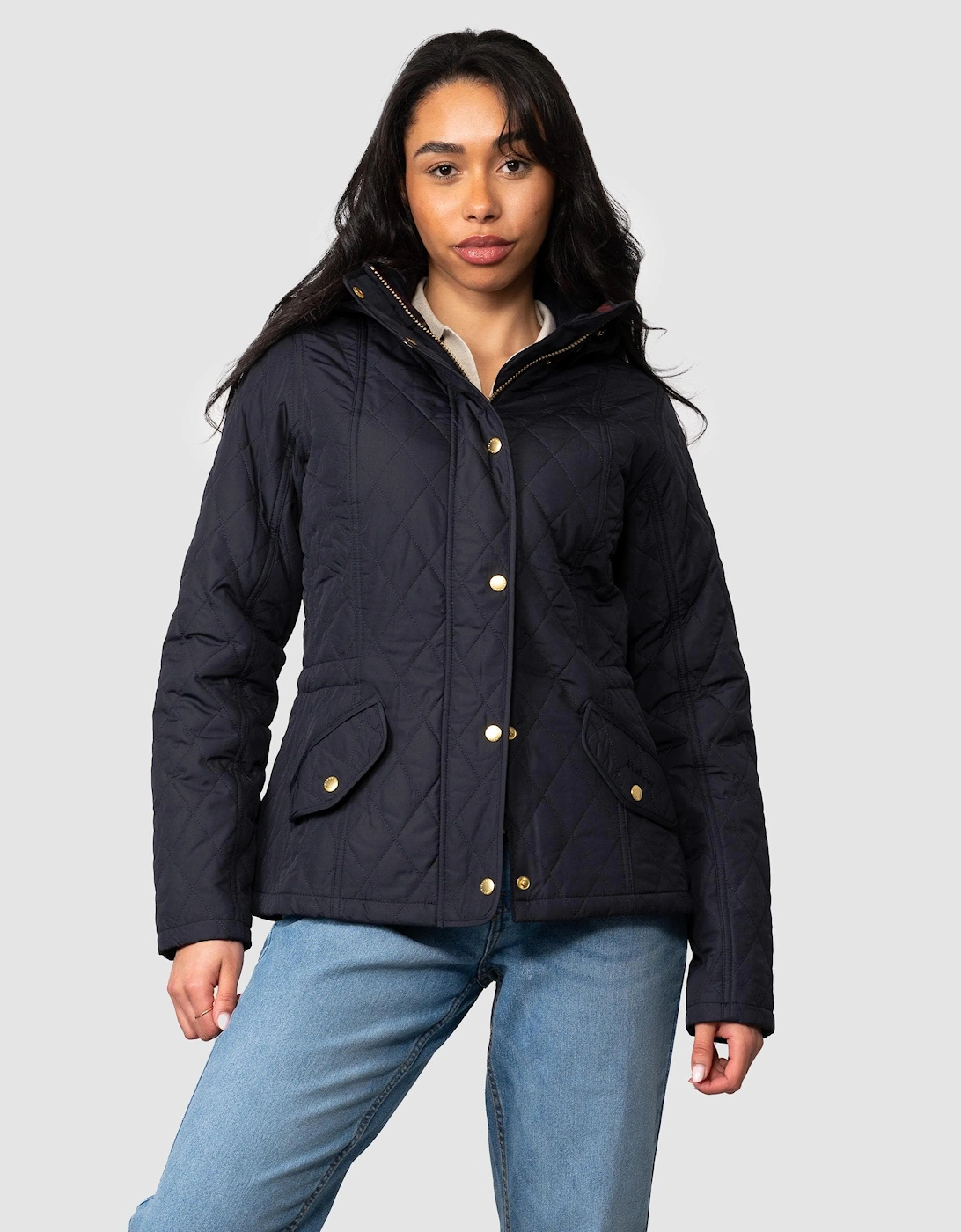 Millfire Quilted Womens Jacket - Navy/Classic