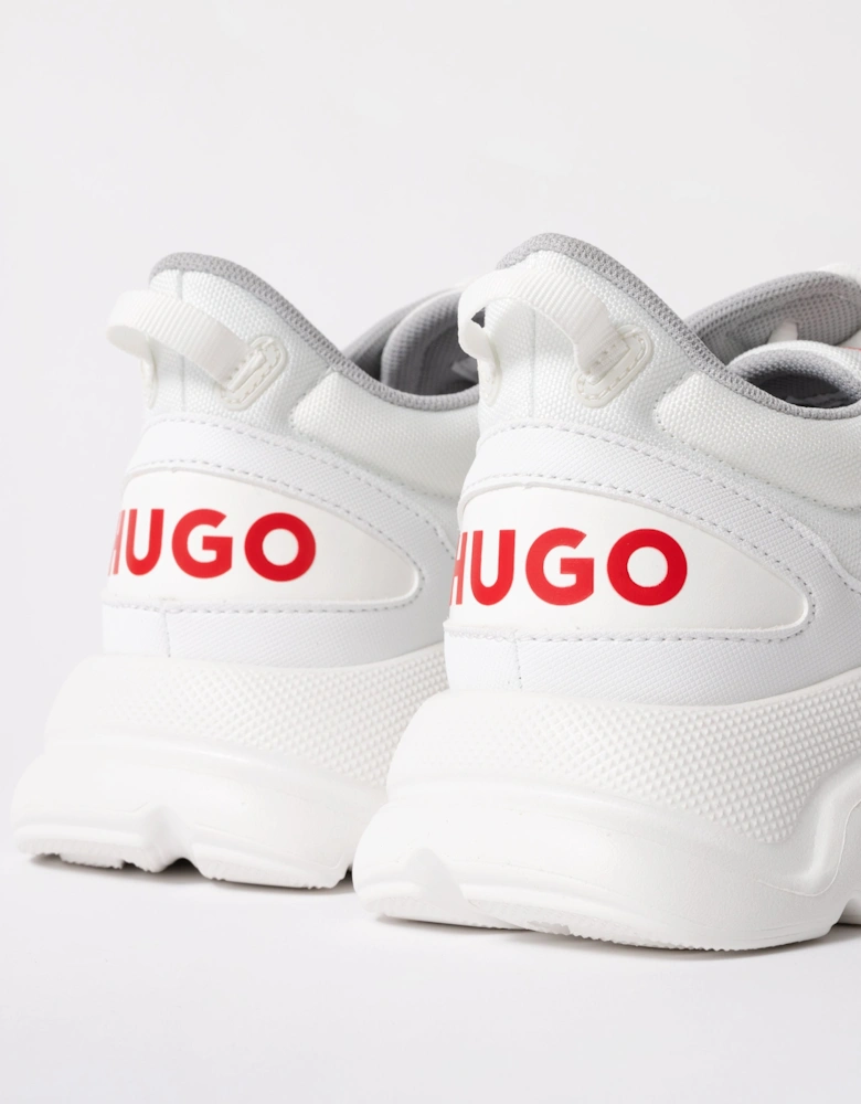 HUGO Leon_Runn_cvpu_N Mens Trainers - Open White 116