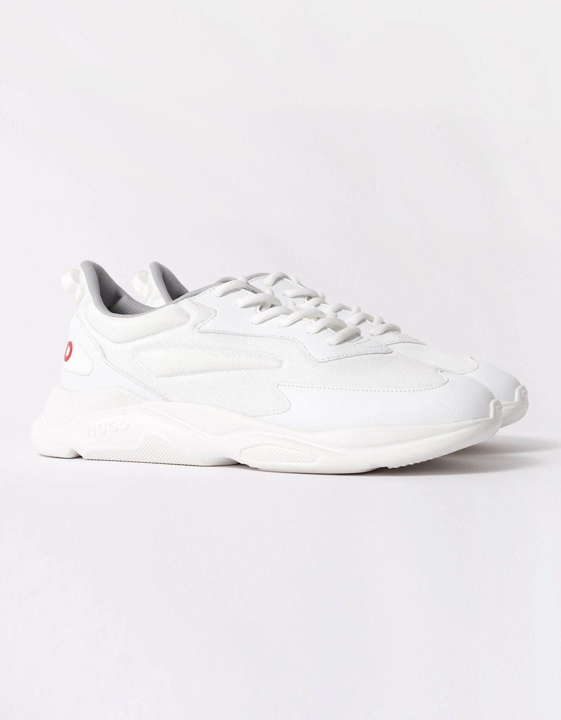 HUGO Leon_Runn_cvpu_N Mens Trainers - Open White 116